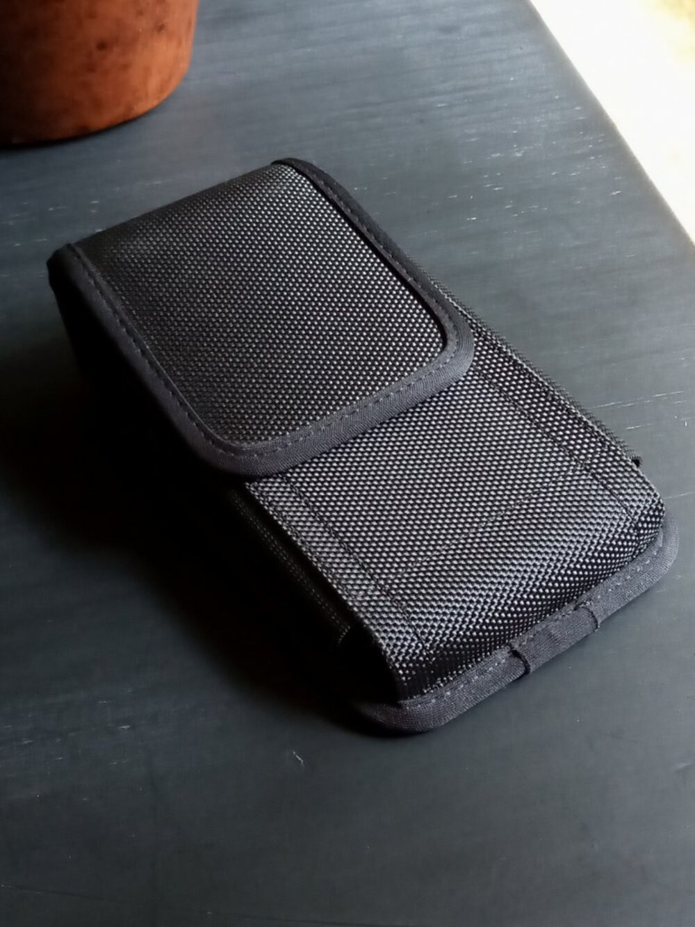 📱Cell Phone Pouch Black Nylon Holster Case Compatible w/Samsung Galaxy NWOT📱 - Picture 3 of 16